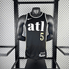 Camisola NBA Masculina Andy Murray Atlanta Hawks Team 2024 - Edição City (Preta) 3