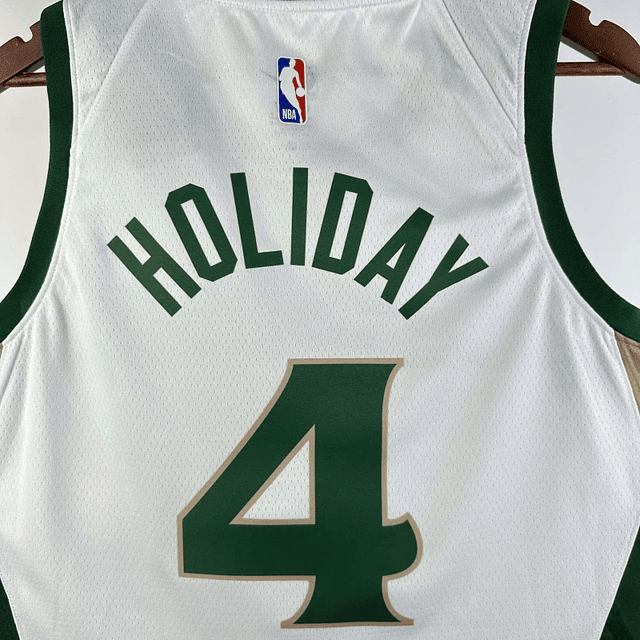 Camisola Masculina Jure Holiday Boston Celtics Team NBA 2024 - Edição City Branca 6