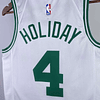 Camisola NBA Masculina 2023 Jure Holiday White Home Boston Celtics Team Jersey 6