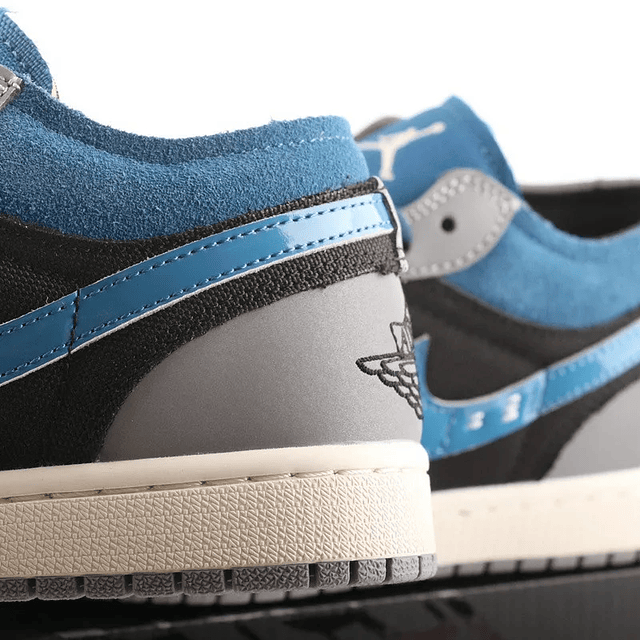 Ténis AJ 1 Retro Low Azul, Preto e Cinzento: A Combinação Perfeita de Cores e Conforto - 36 ao 46 5