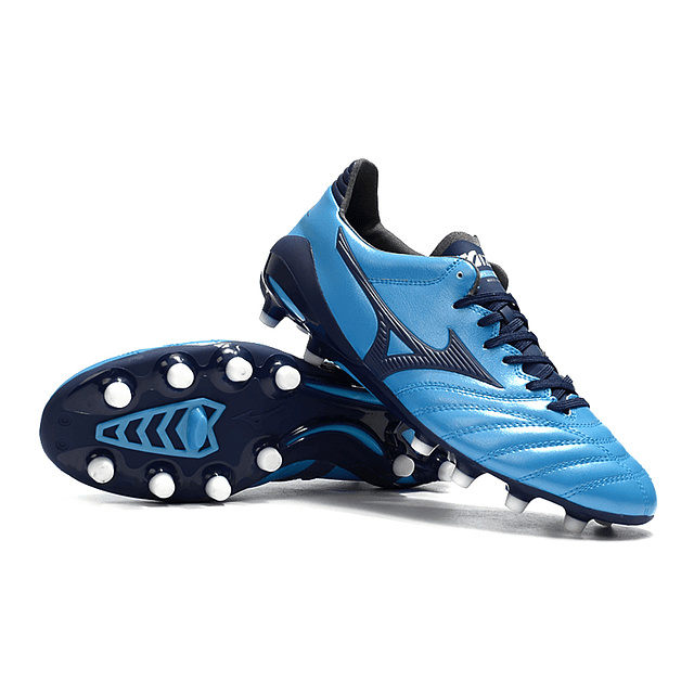 Chuteiras Mizuno Morelia Neo II FG - Fabricado no Japão (39-45) - Azuis 5