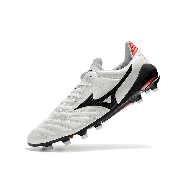 Chuteiras Mizuno Morelia Neo II FG - Fabricado no Japão (39-45) - Branco e Preto 6