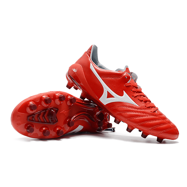 Chuteiras Mizuno Morelia Neo II FG - Fabricado no Japão (39-45) - Vermelho 3