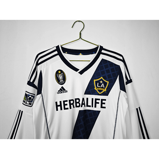 Camisola Retro Manga Longa 2012 Los Angeles Galaxy Home 3