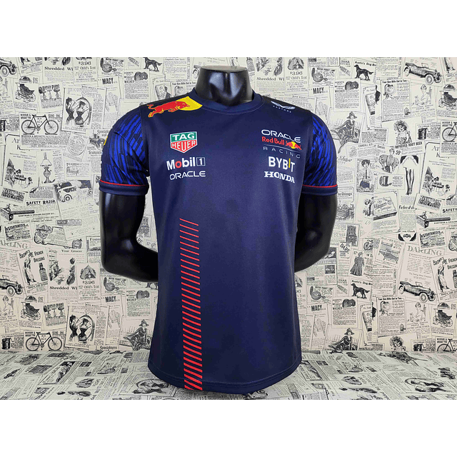 Camisola F1 de Corrida Red Bull com Gola Redonda - S ao 5XL 1