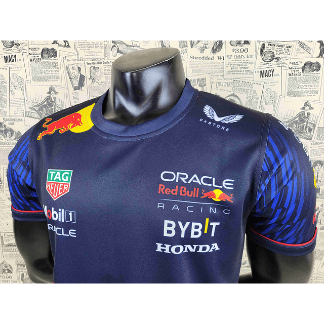 Camisola F1 de Corrida Red Bull com Gola Redonda - S ao 5XL 5