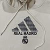 Hoodie Adidas Real Madrid em tons de bege, cinza, branco, vermelho, marinho e preto 4