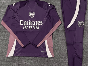 Fato de Treino para Crianças do Arsenal 24/25 na cor Roxo