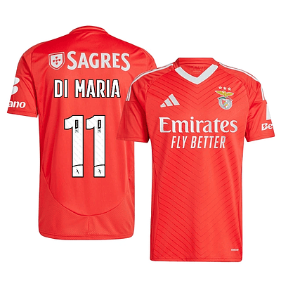 Camisola Principal SL Benfica 24/25 - Di Maria 11 - Entrega 48H