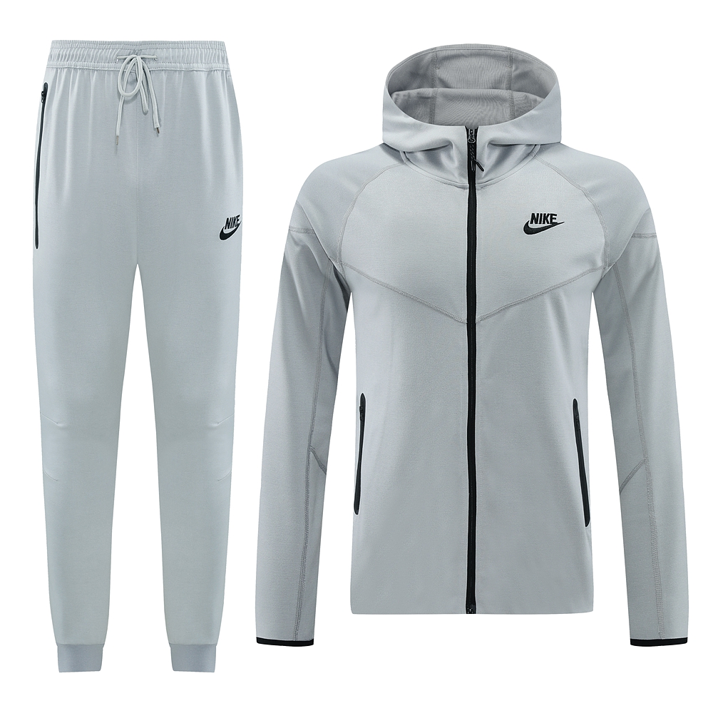 Conjunto com Capuz Nike Tech Fleece - CINZA