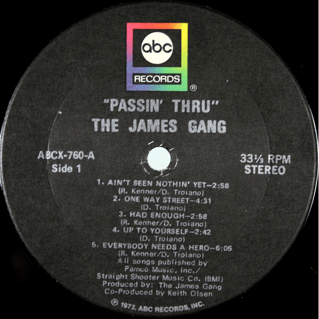 James Gang – Passin' Thru (1972)