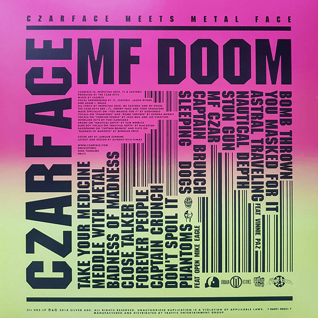 Czarface, MF Doom – Czarface Meets Metal Face (2018)