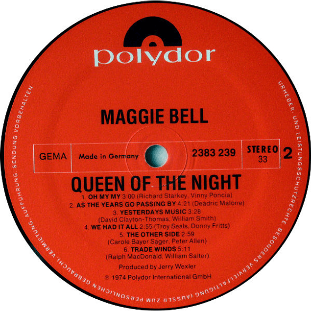Maggie Bell – Queen Of The Night (1974)