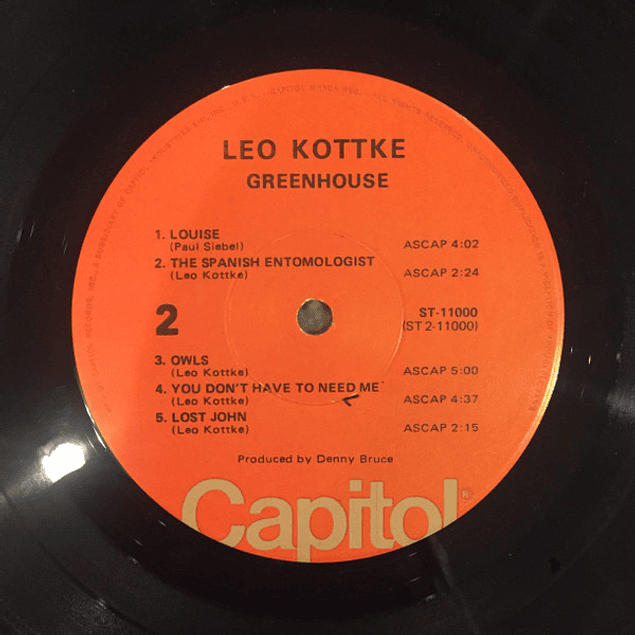 Leo Kottke – Greenhouse (1972)
