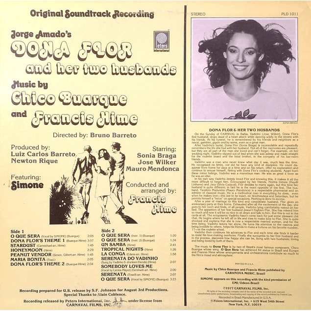Chico Buarque And Francis Hime Featuring Simone – Dona Flor And Her Two Husbands (Original Soundtrack Recording) (1977)
