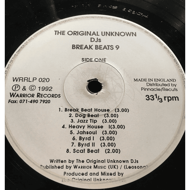 The Original Unknown DJs – Break Beats 9 (1992)