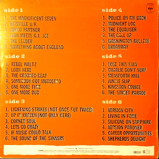 The Clash – Sandinista! (1980 - 3LP)