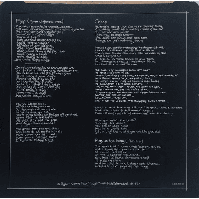 Pink Floyd – Animals (1977)