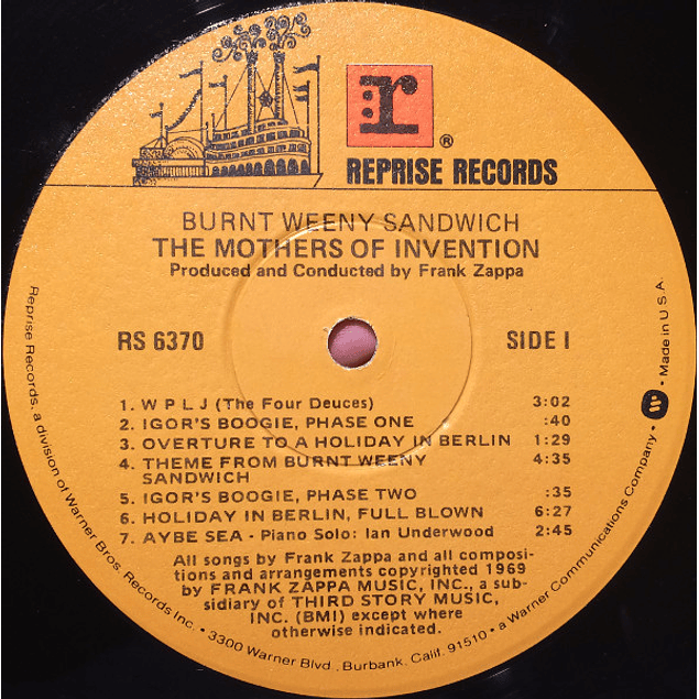 The Mothers Of Invention – Burnt Weeny Sandwich (1970)