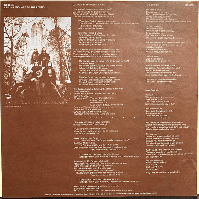 Genesis – Selling England By The Pound (1973)