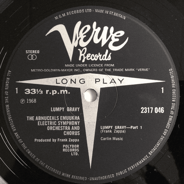 Francis Vincent Zappa Conducts The Abnuceals Emuukha Electric Symphony Orchestra & Chorus – Lumpy Gravy (1968)