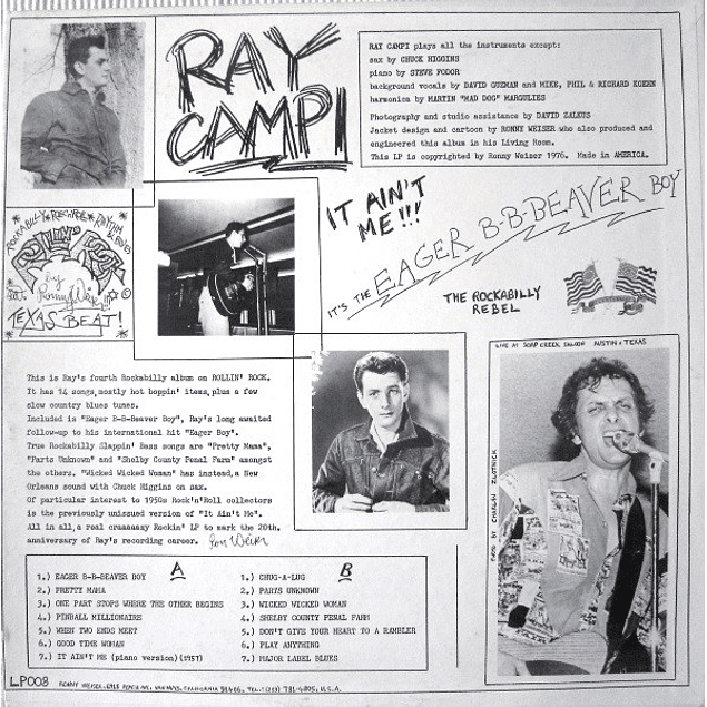 Ray Campi – It Ain't Me - Eager B-B-Beaver Boy (1976)