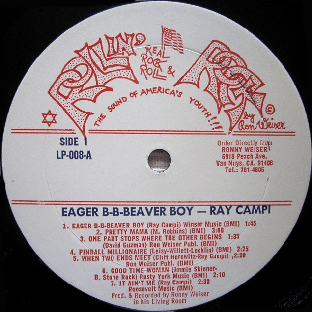 Ray Campi – It Ain't Me - Eager B-B-Beaver Boy (1976)