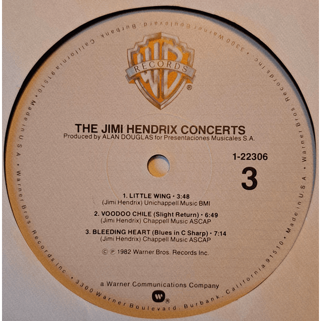 Jimi Hendrix – The Jimi Hendrix Concerts (1982 - 2LP)