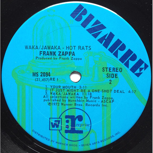Frank Zappa – Waka / Jawaka - Hot Rats (1972)