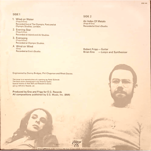 Fripp & Eno – Evening Star (1975)