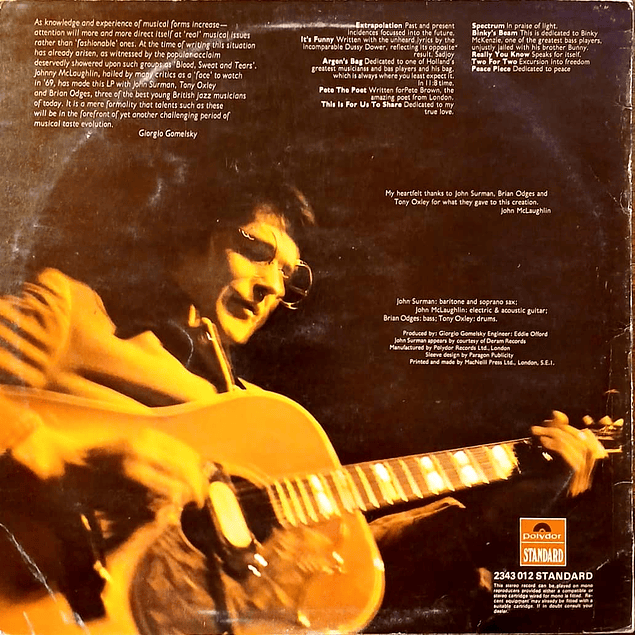 John McLaughlin – Extrapolation (1969)