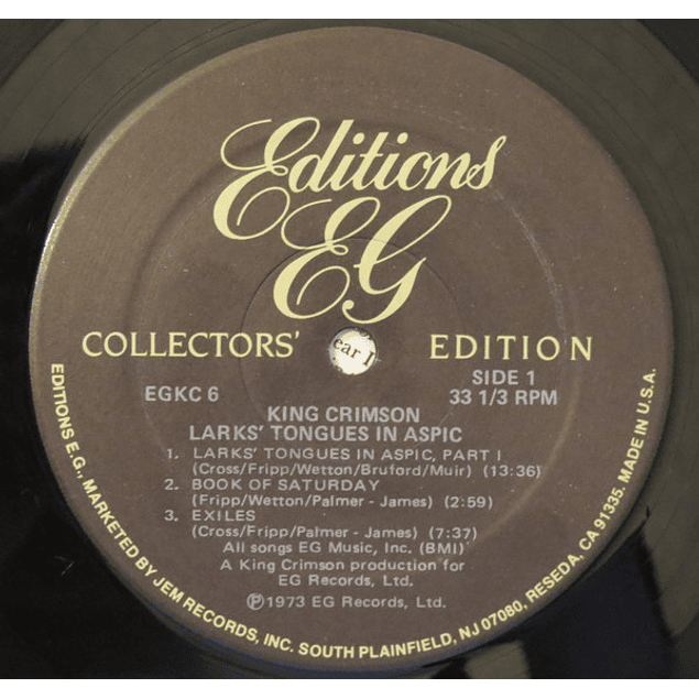 King Crimson – Larks' Tongues In Aspic (1973)