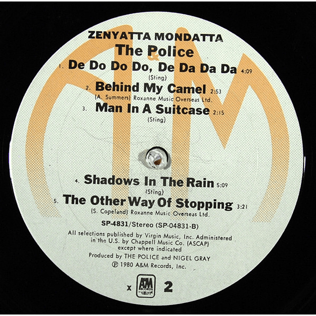 The Police – Zenyatta Mondatta (1980)
