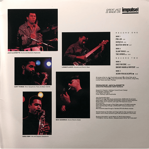 Jack DeJohnette's Special Edition – Audio-Visualscapes (1988 - 2LP)