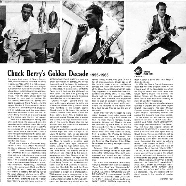 Chuck Berry – Chuck Berry's Golden Decade (The Original Two Albums) (1967 - 2LP)
