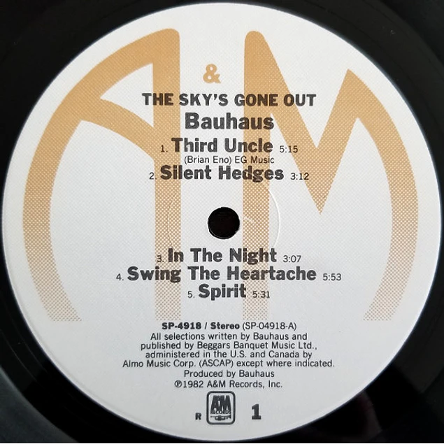 Bauhaus – The Sky's Gone Out (1982)