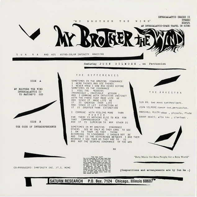 Sun Ra And His Astro Infinity Arkestra – My Brother The Wind (1970)
