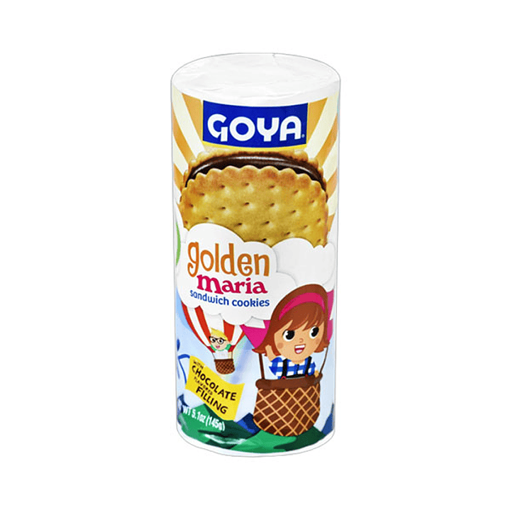 4914 Galletas Sandwiche Dorada Vainilla Maria Goya x 5.1 Oz x Un 1