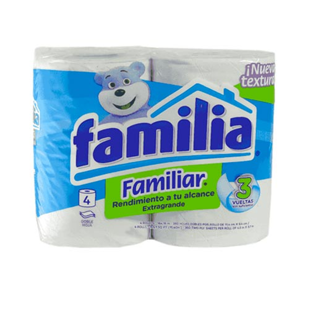 201261 Papel Higienico Familiar Familia Pack x 4 Rollos 1