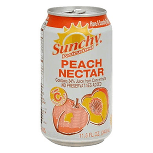Jugo Sunchy sabor Durazno x Botella 11.3 oz