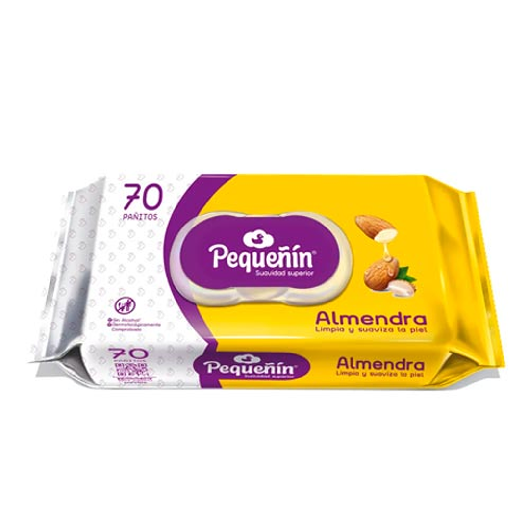 203706 Pañitos Humedos pequeñin Almendra Familia Pack x 70 Un x Un 1