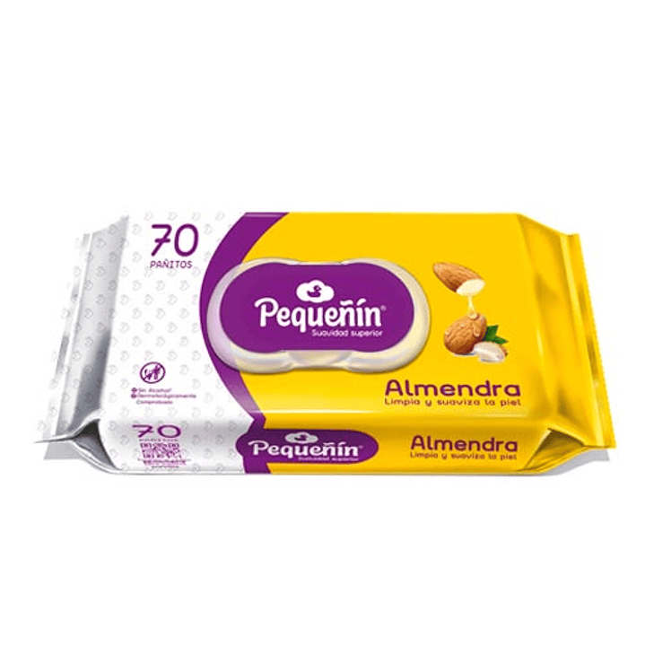 203706 Pañitos Humedos pequeñin Almendra Familia Pack x 70 Un x Un 1