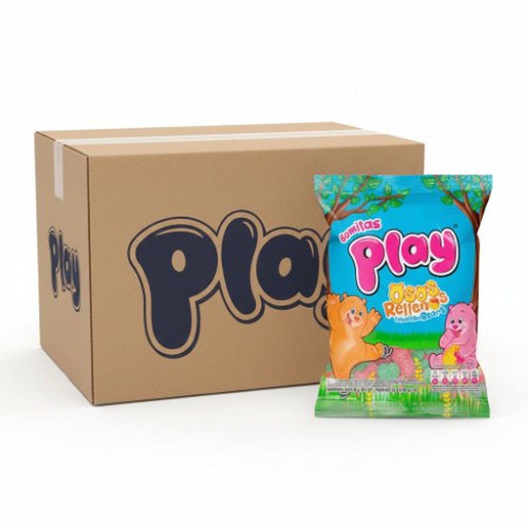 06270 Gomas Play Osos Rellenos Aldor x 8 Un de 7 Gr x Un - Caja x 24 Un 1