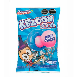 07944 Pin Pop Kbzoon Frutimix Pintalengua XXXL Aldor x 48 Un de 23 Gr x Un