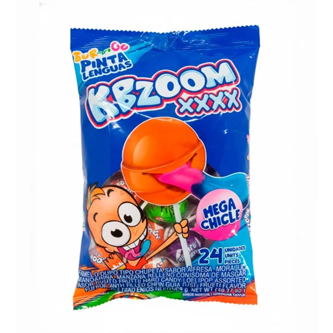 07943 Pin Pop Kbzoon Pintalenguas Surtido XXXL Aldor x 48 Un de 23 Gr x Un 1
