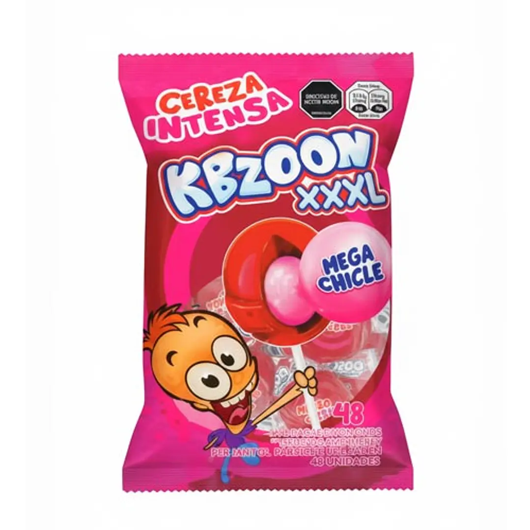 07940 Pin Pop Kbzoon Cereza Intensa XXXL Aldor x 48 Un de 23 Gr x Un 1