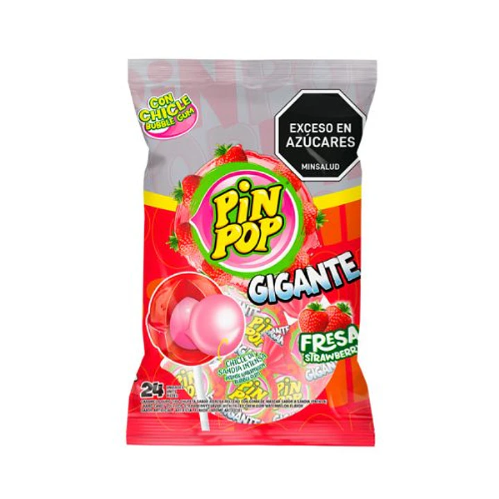 08093 Pin Pop Gigante Strawberry Aldor x 24 Un de 22 Gr x Un 1