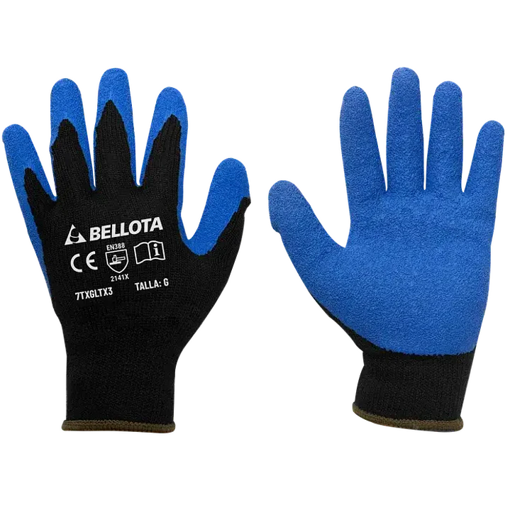 Guantes Poliéster Recubierto Látex Talla CH Bellota 1