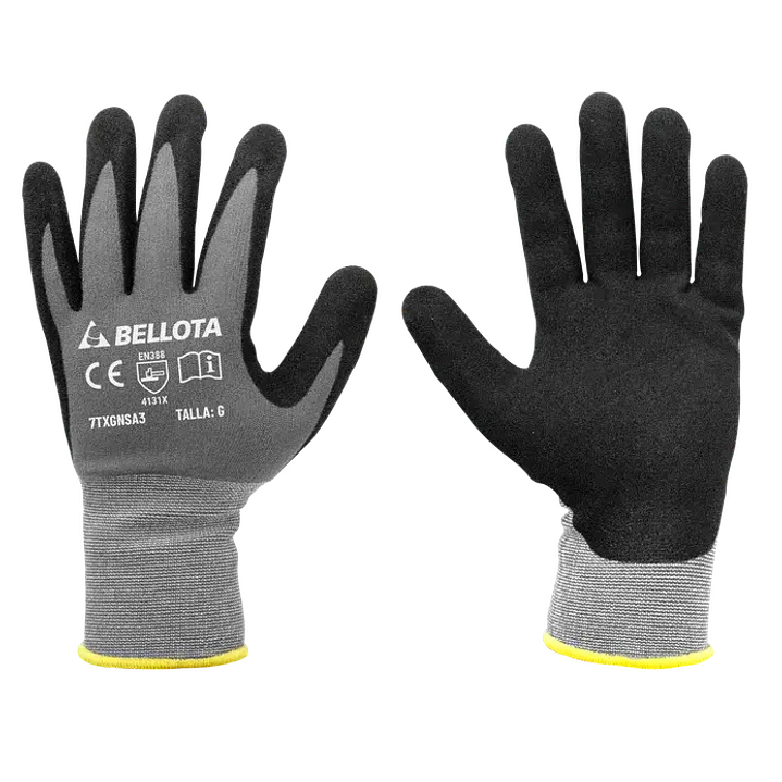 Guantes Nylon Recubierto Nitrilo Talla CH Bellota 1