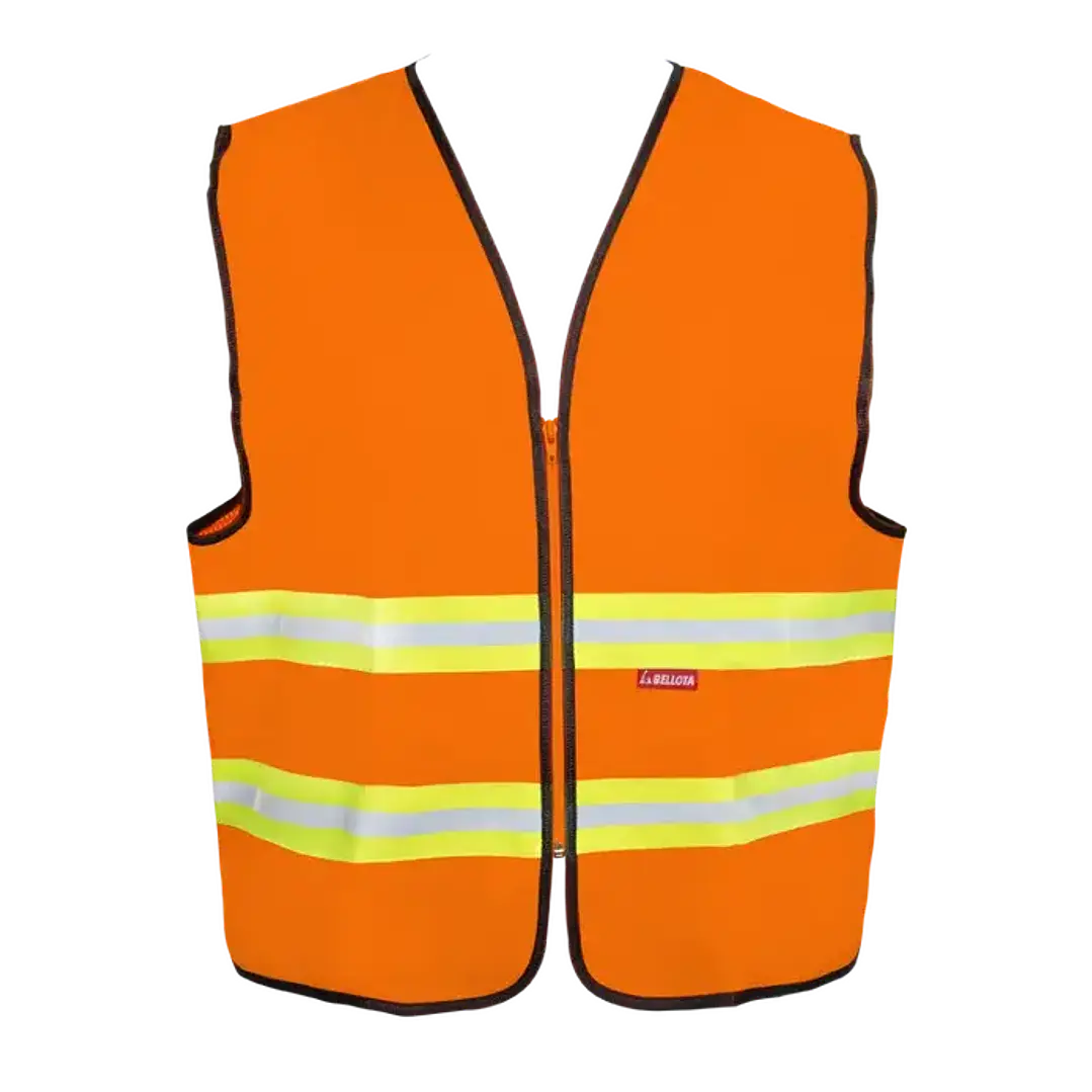 Chaleco Textil Reflectivo con Cierre Color Naranja Bellota 1